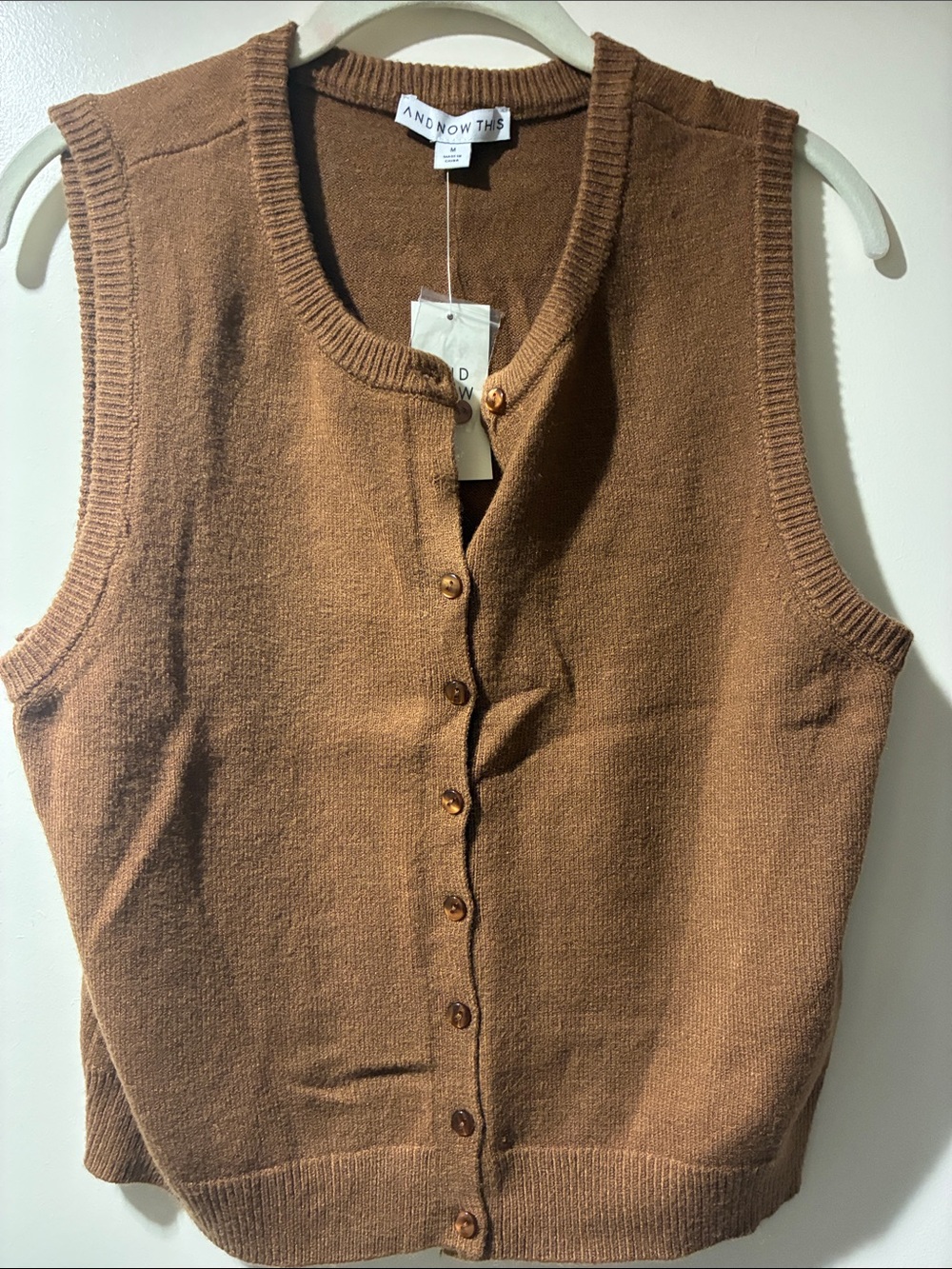 And Now This Button-Front Knit Vest